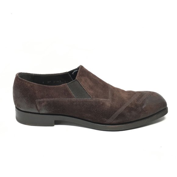 Prada Loafers Shoes Size 8.5/9.5 US Brown Suede main image 8